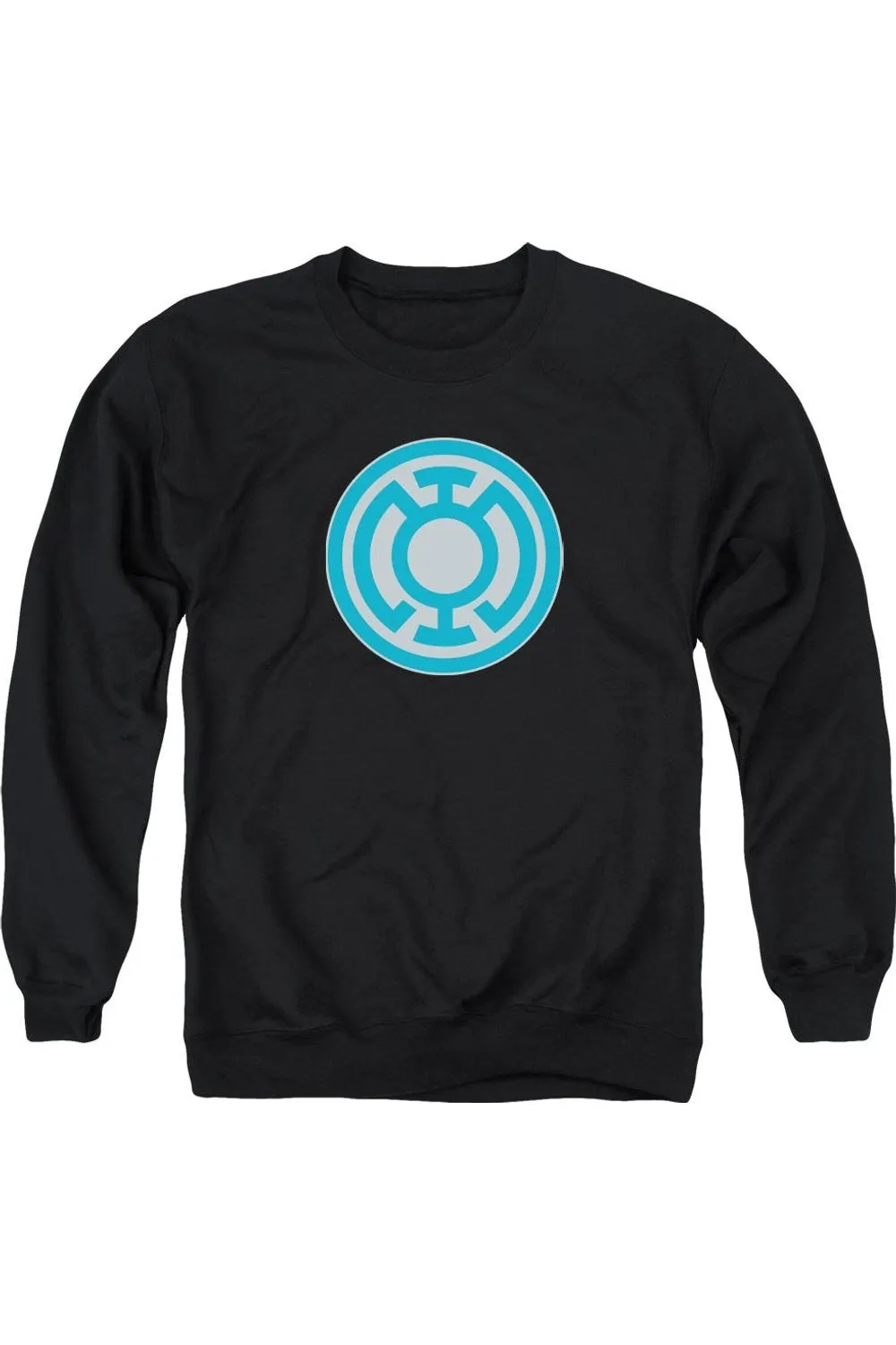 Green Lantern Blue Symbol Adult Crewneck Sweatshirt