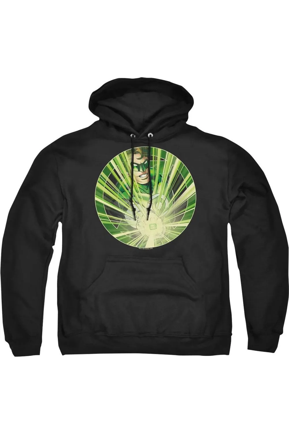 Green Lantern Light Em Up Adult Pull Over Hoodie / Hooded Sweatshirt