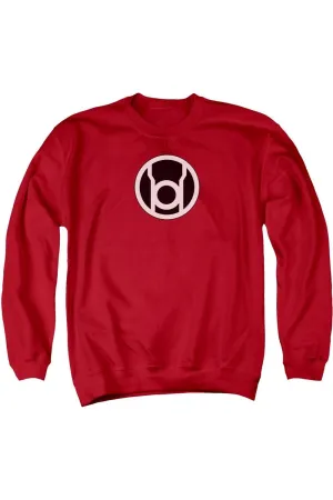 Green Lantern Red Lantern Logo Adult Crewneck Sweatshirt