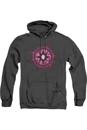 Green Lantern Sapphire Glow Adult Heather Hoodie / Hooded Sweatshirt