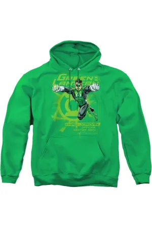Green Lantern Sector 2814 Adult Pull Over Hoodie / Hooded Sweatshirt