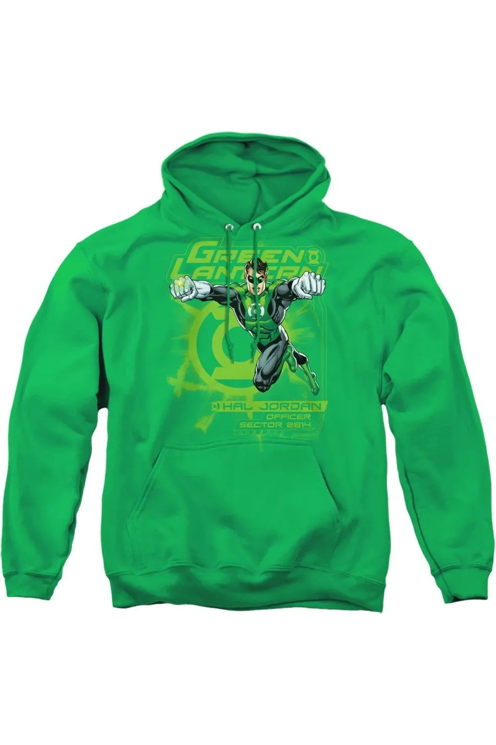 Green Lantern Sector 2814 Adult Pull Over Hoodie / Hooded Sweatshirt