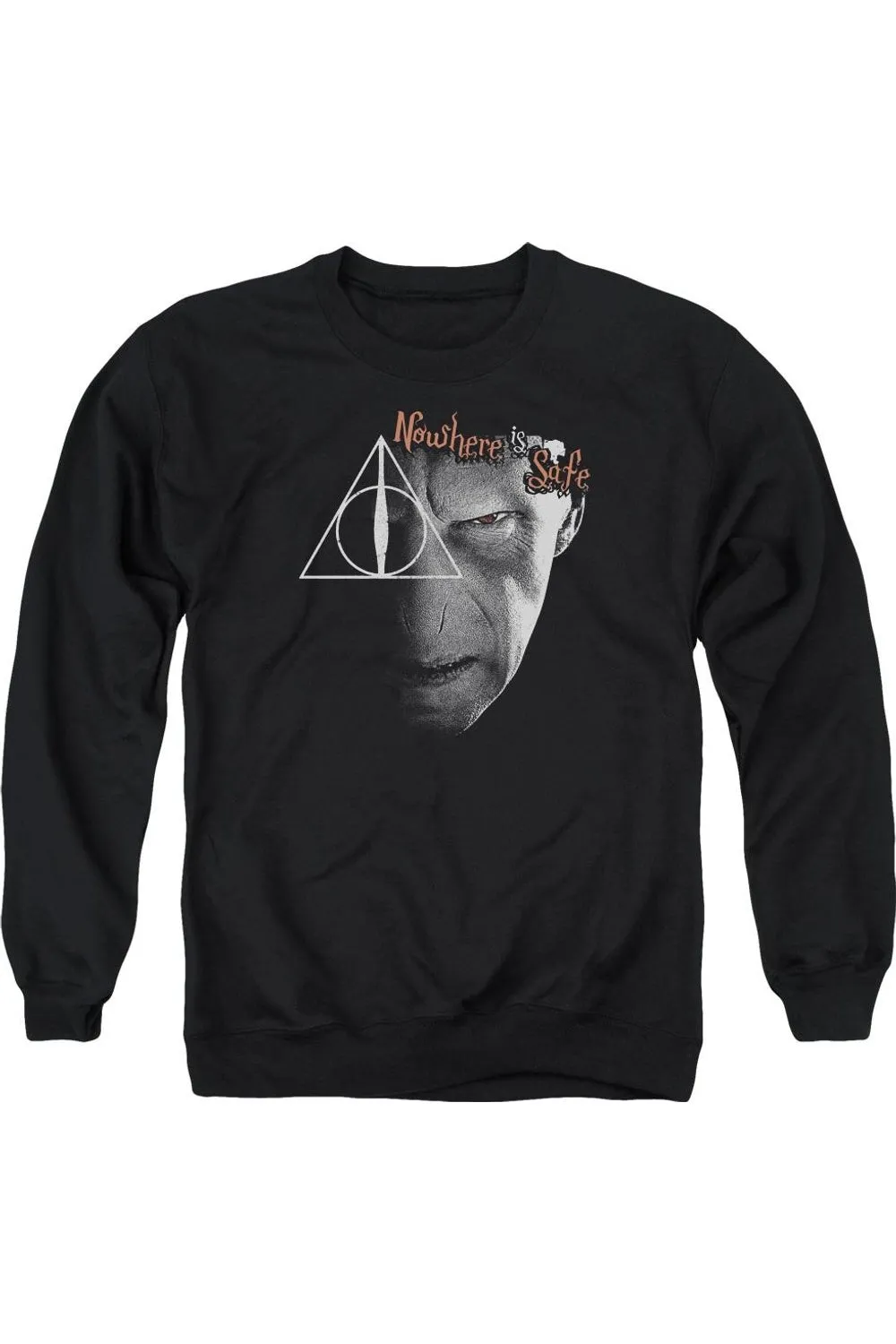 Harry Potter Nowhere Is Safe Adult Crewneck Sweatshirt