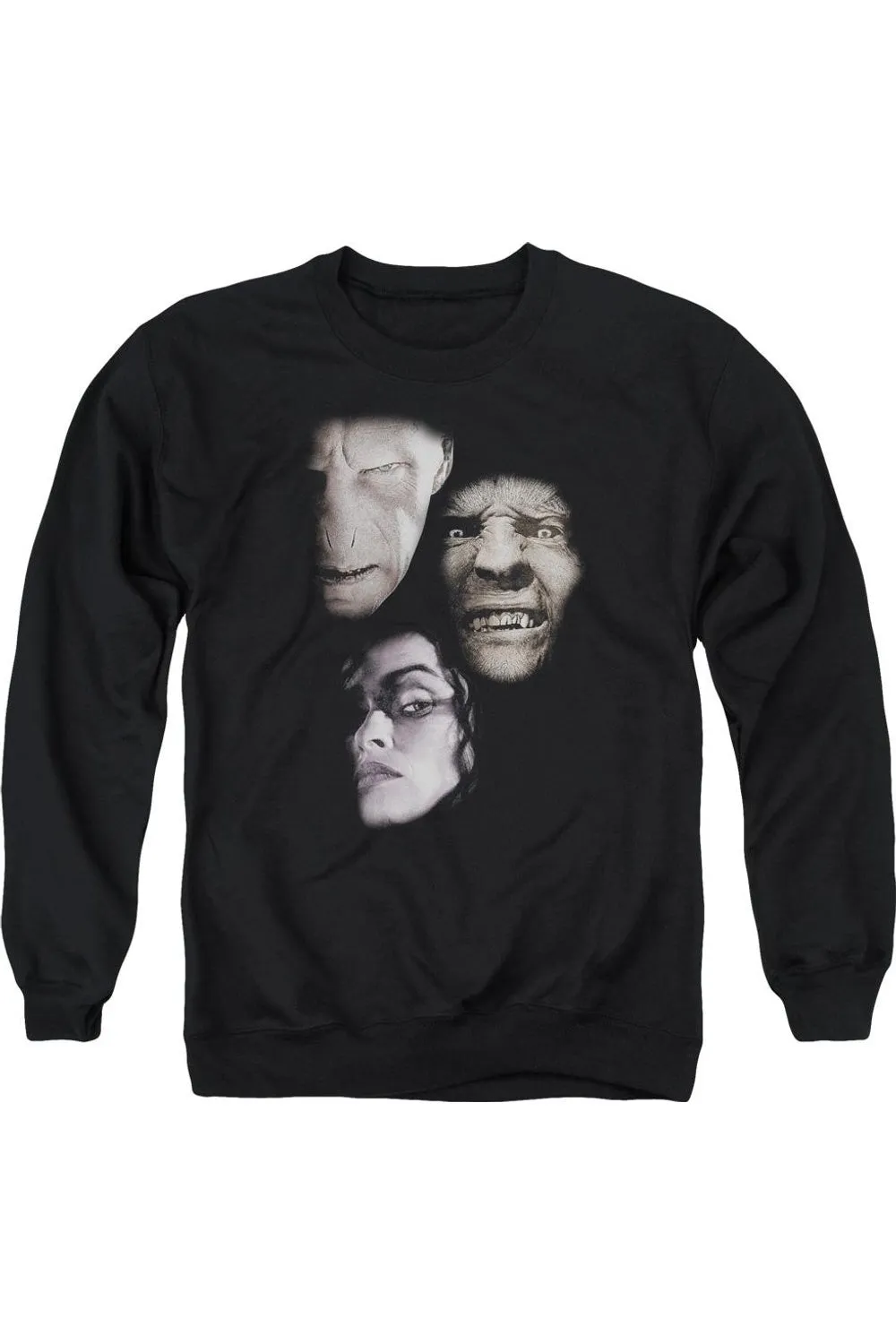 Harry Potter Villian Heads Adult Crewneck Sweatshirt