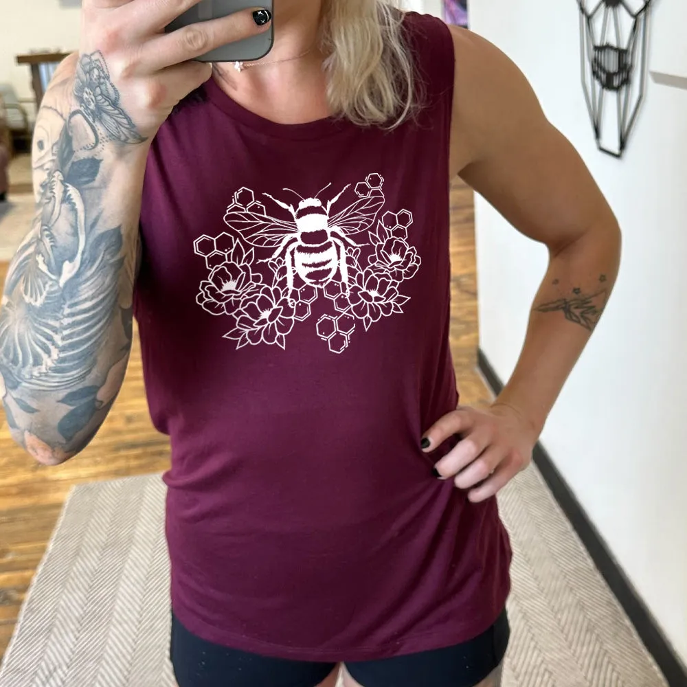 Honeycomb Bee Muscle Tank