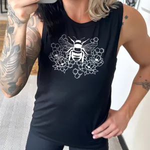 Honeycomb Bee Muscle Tank