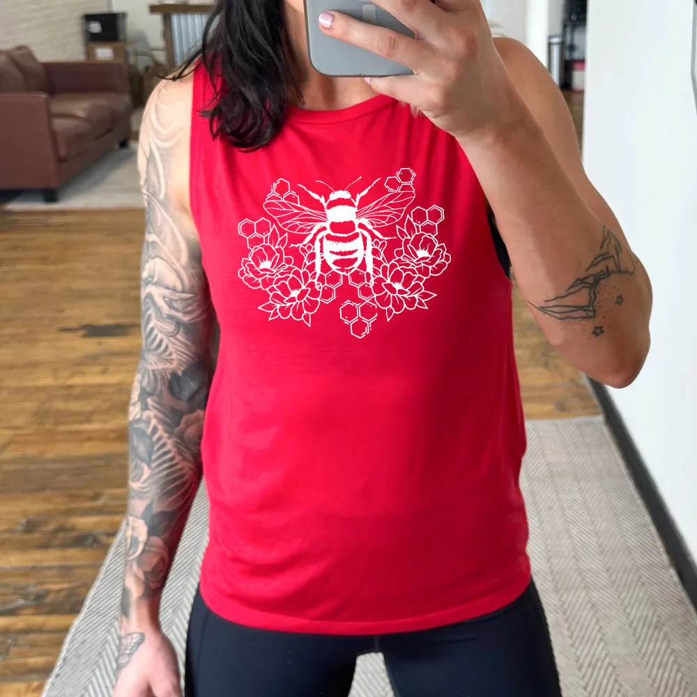 Honeycomb Bee Muscle Tank