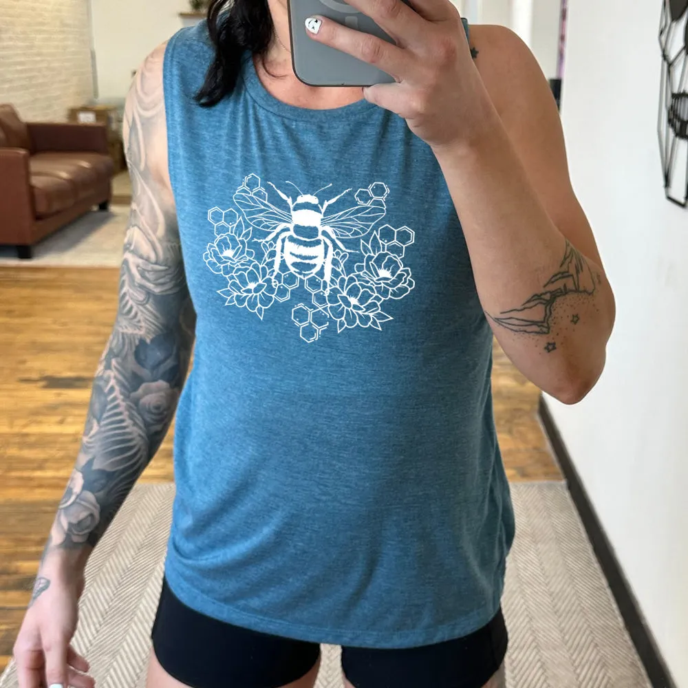 Honeycomb Bee Muscle Tank