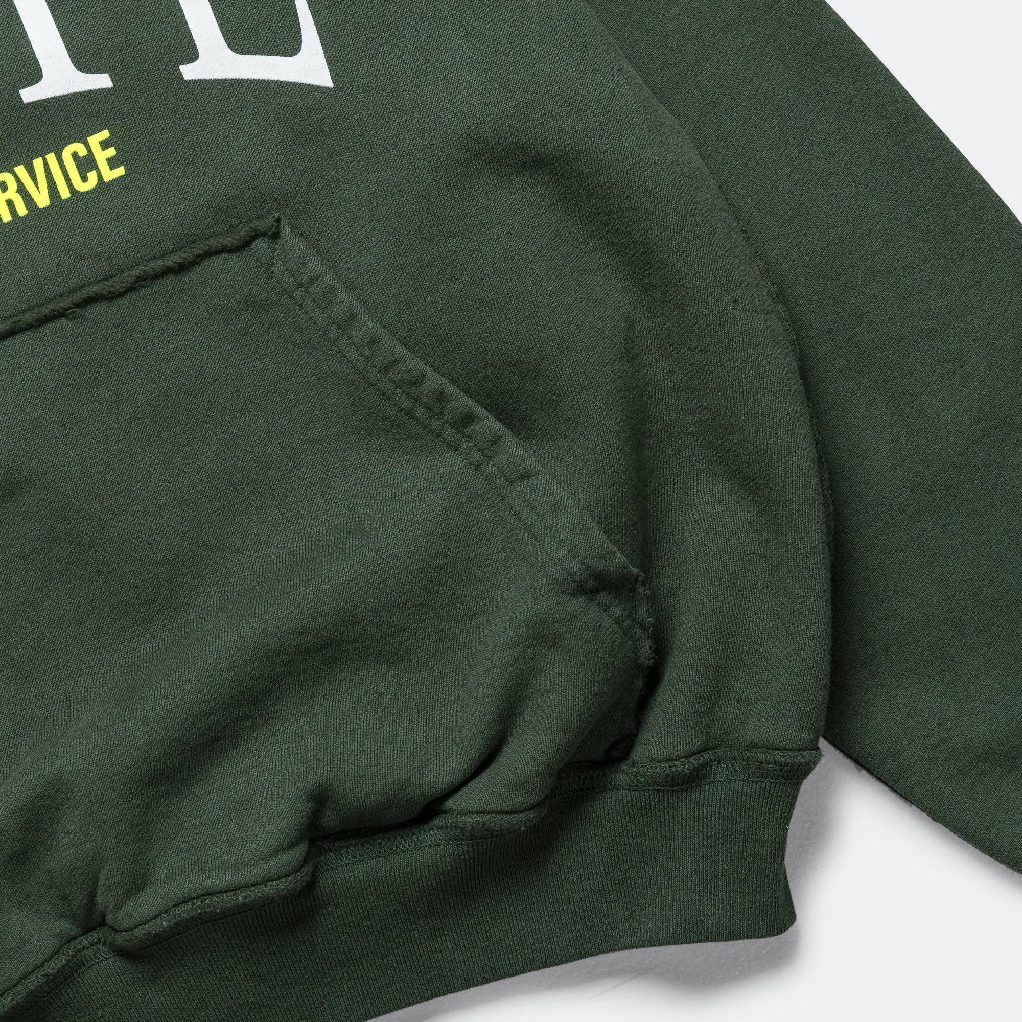 Hooded Sweatshirt x Race Service - British Racing Green