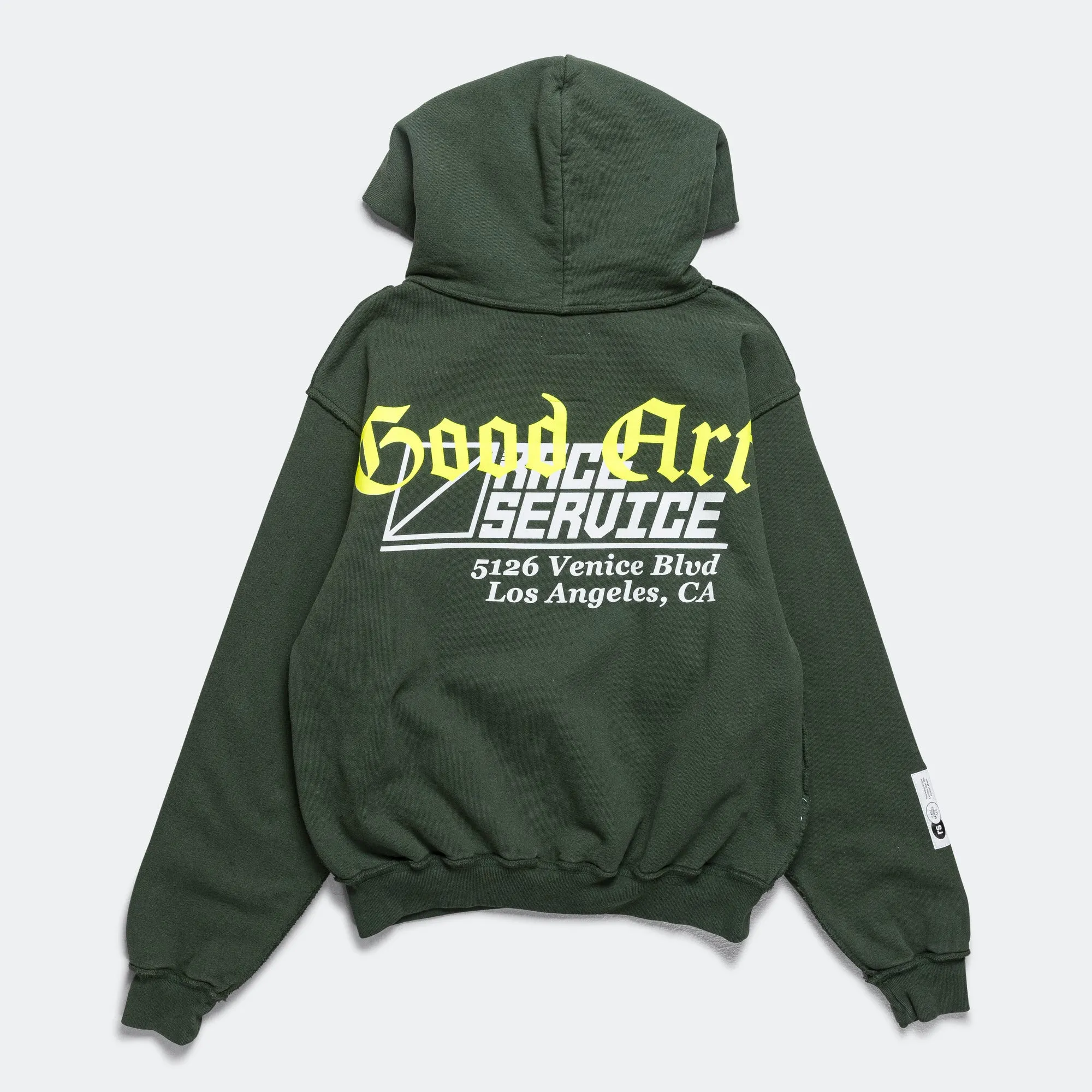 Hooded Sweatshirt x Race Service - British Racing Green