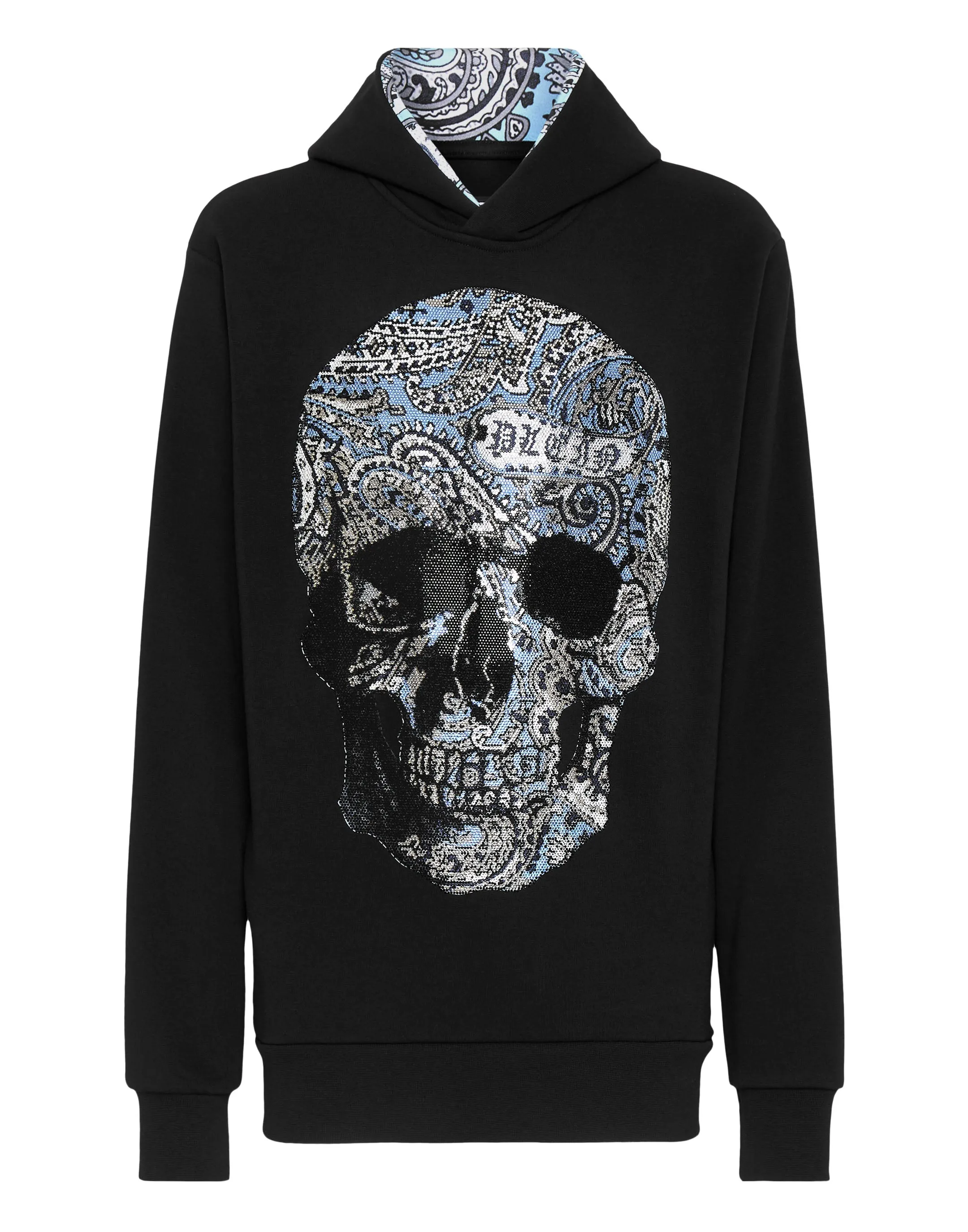 Hoodie sweatshirt Paisley Strass