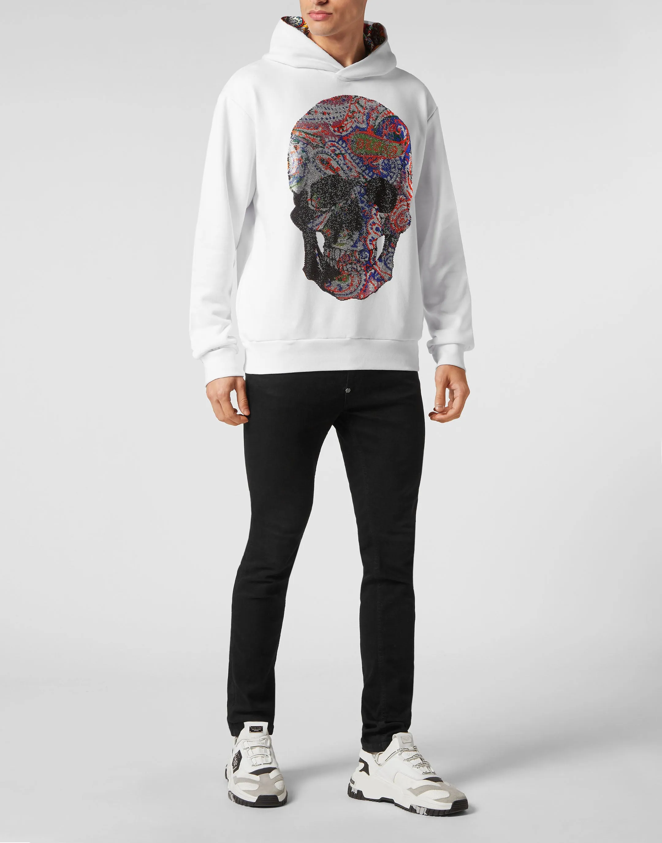 Hoodie sweatshirt Paisley Strass