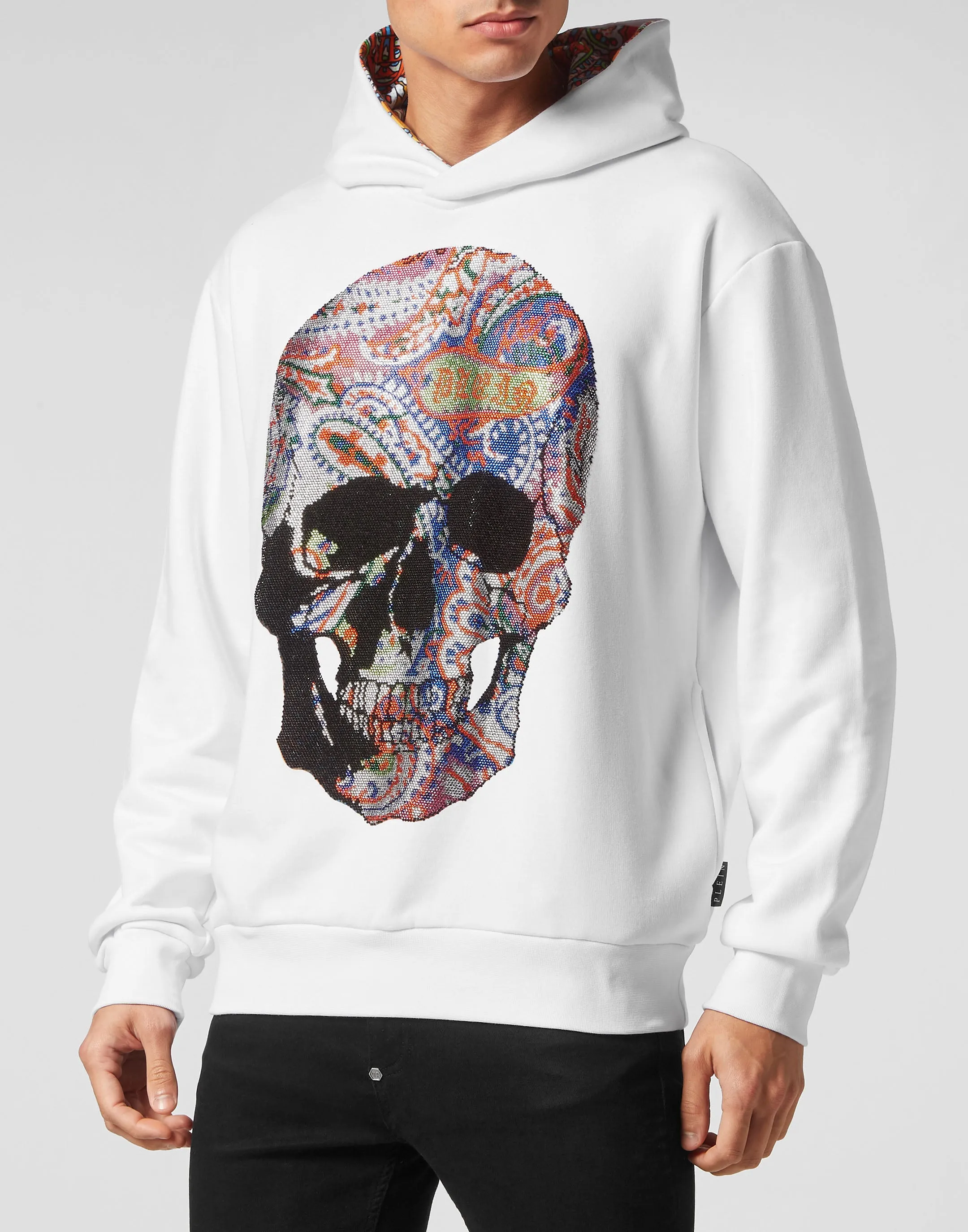 Hoodie sweatshirt Paisley Strass
