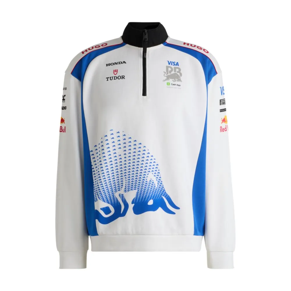 HUGO x VCARB fanwear sweatshirt with degrad bull graphic