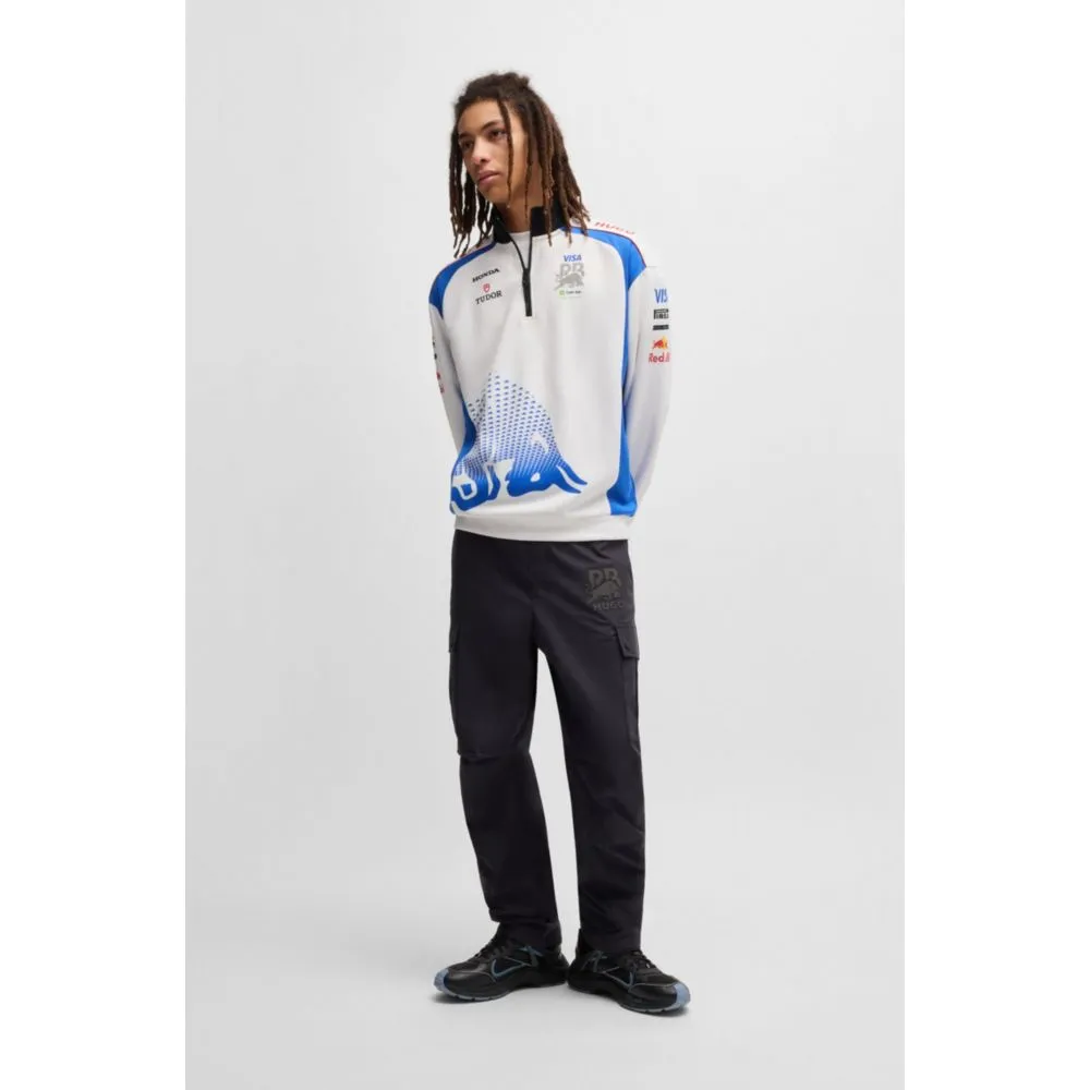 HUGO x VCARB fanwear sweatshirt with degrad bull graphic