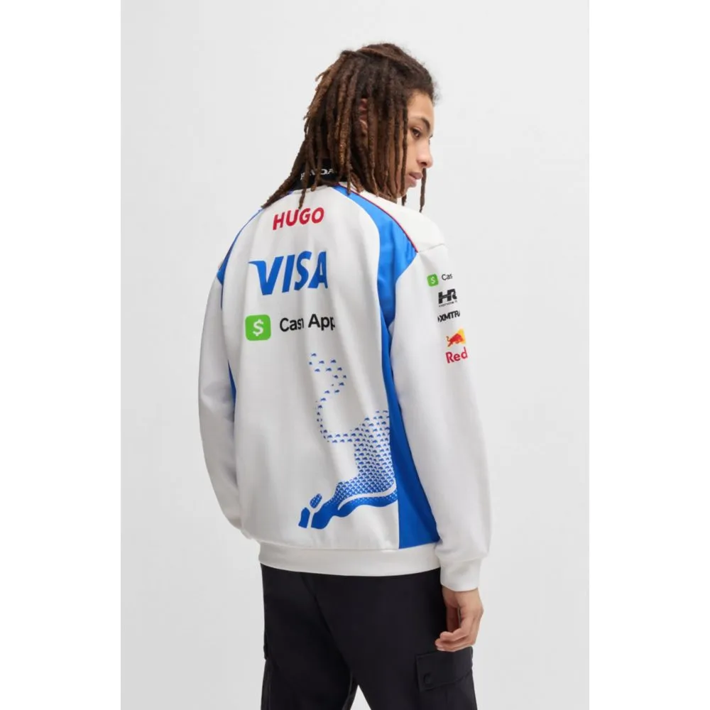 HUGO x VCARB fanwear sweatshirt with degrad bull graphic