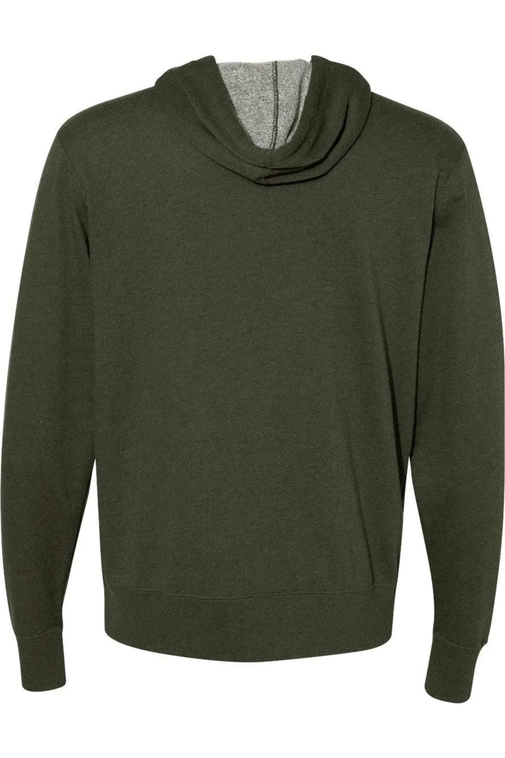 Independent Trading Co. Heathered French Terry Full-Zip Hooded Sweatshirt