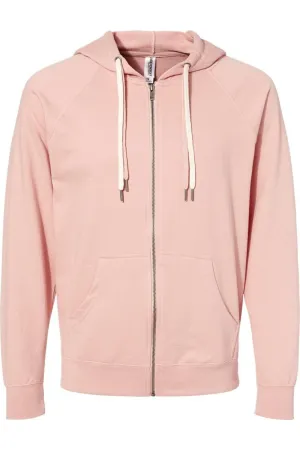 Independent Trading Co. Icon Lightweight Loopback Terry Full-Zip Hooded Sweatshirt
