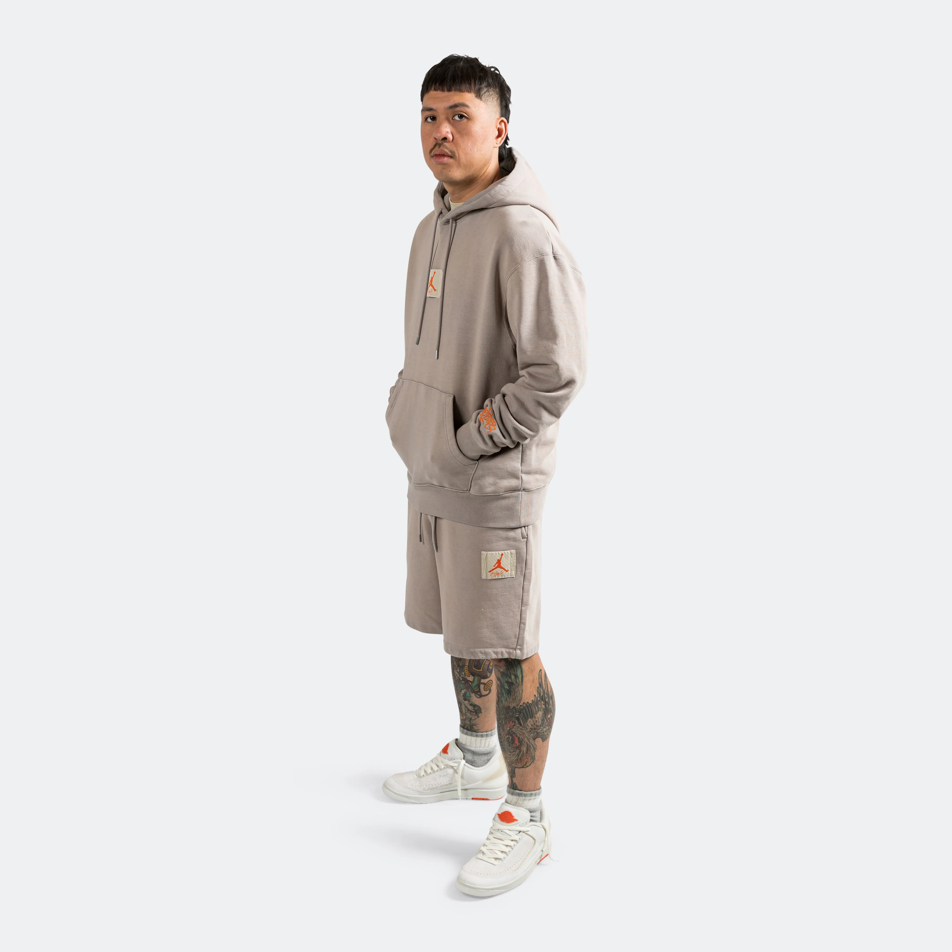 International Flight Club Hoodie  Shelflife - Enigma Stone/Total Orange