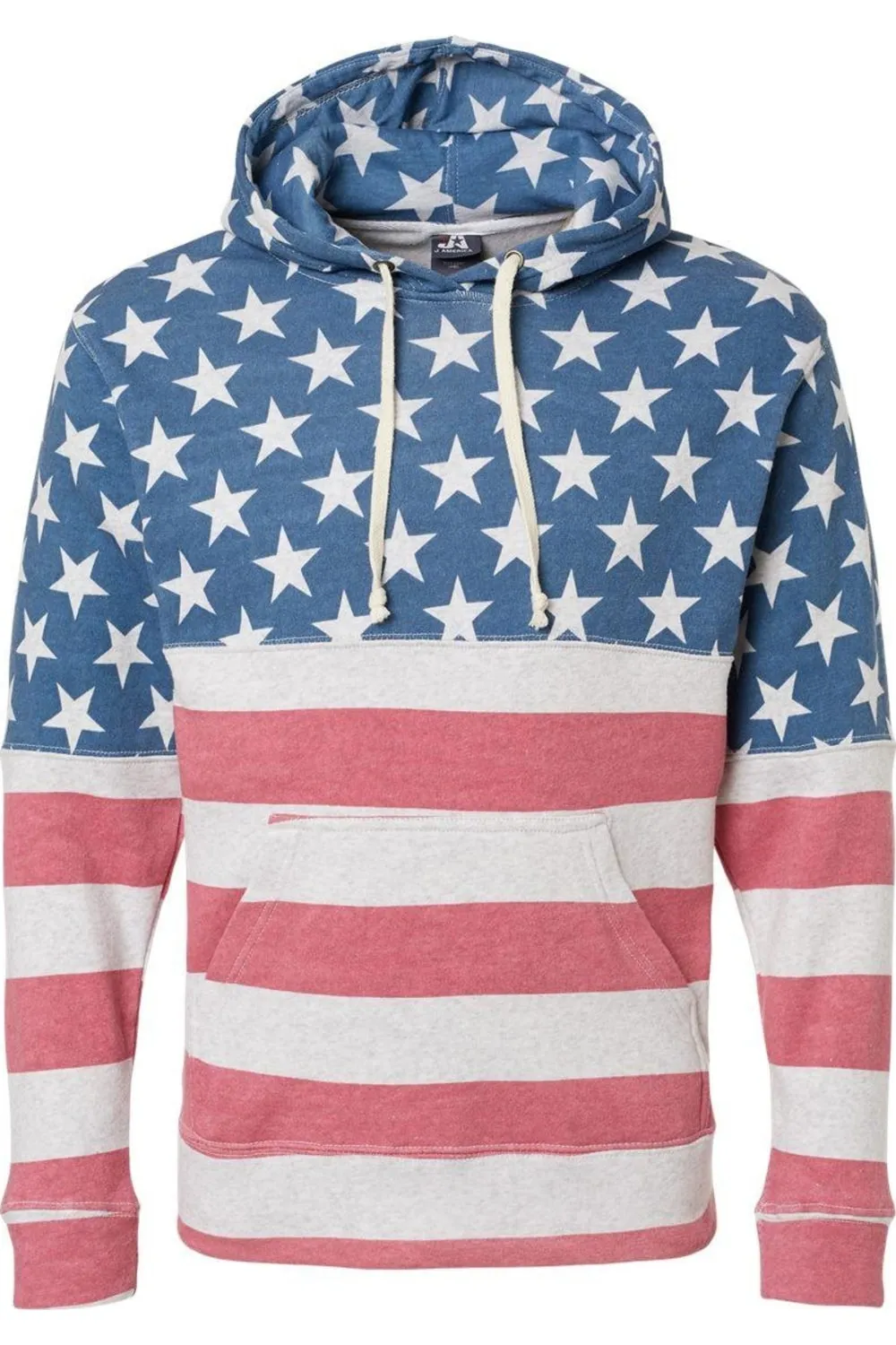 J. America Triblend Fleece Hooded Sweatshirt