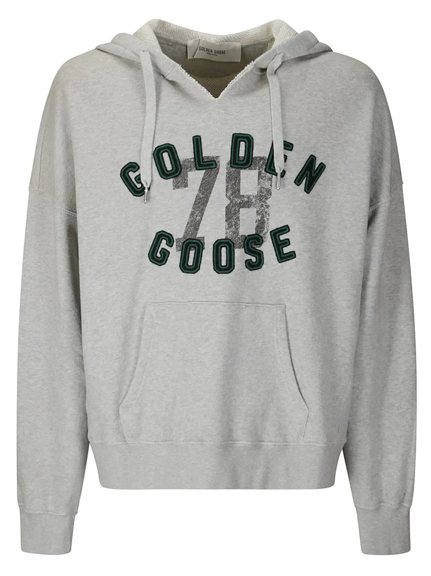 Journey Embroidered Logo Drawstring Sweatshirt