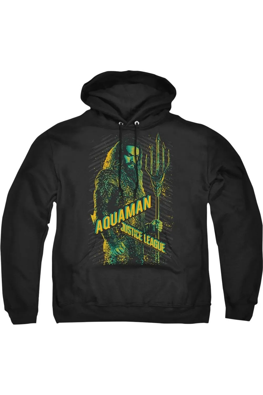 Justice League Movie Aquaman Adult Pull Over Hoodie / Hooded Sweatshirt