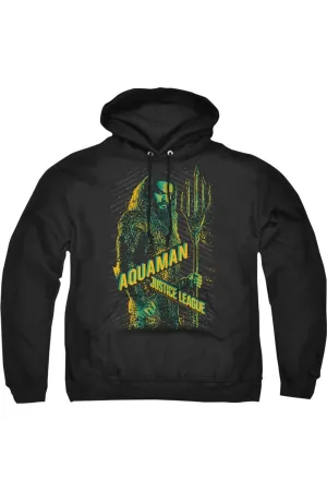 Justice League Movie Aquaman Adult Pull Over Hoodie / Hooded Sweatshirt