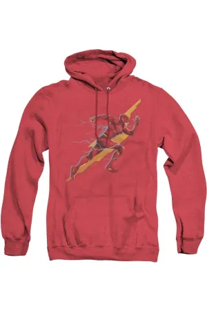 Justice League Movie Flash Forward Adult Heather Hoodie / Hooded Sweatshirt