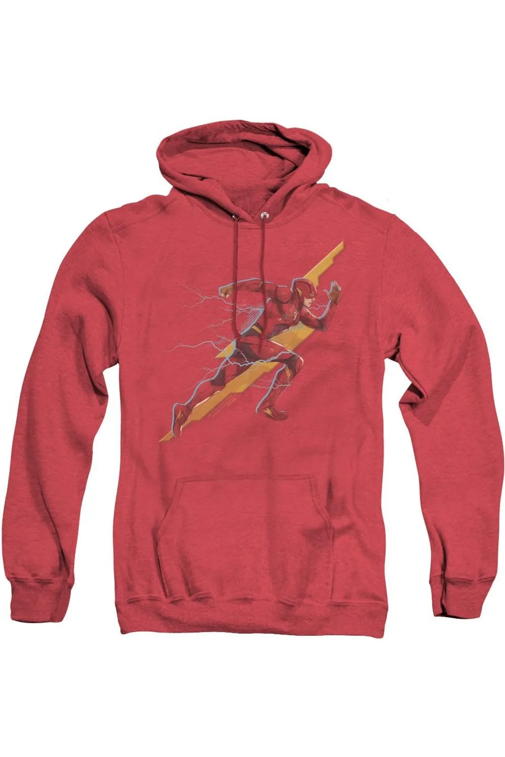 Justice League Movie Flash Forward Adult Heather Hoodie / Hooded Sweatshirt