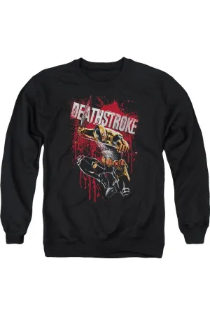 Justice League of America Blood Splattered Adult Crewneck Sweatshirt