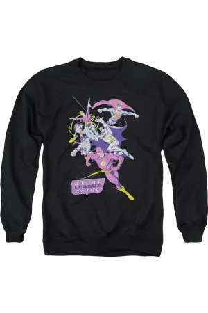 Justice League of America Colorful League Adult Crewneck Sweatshirt
