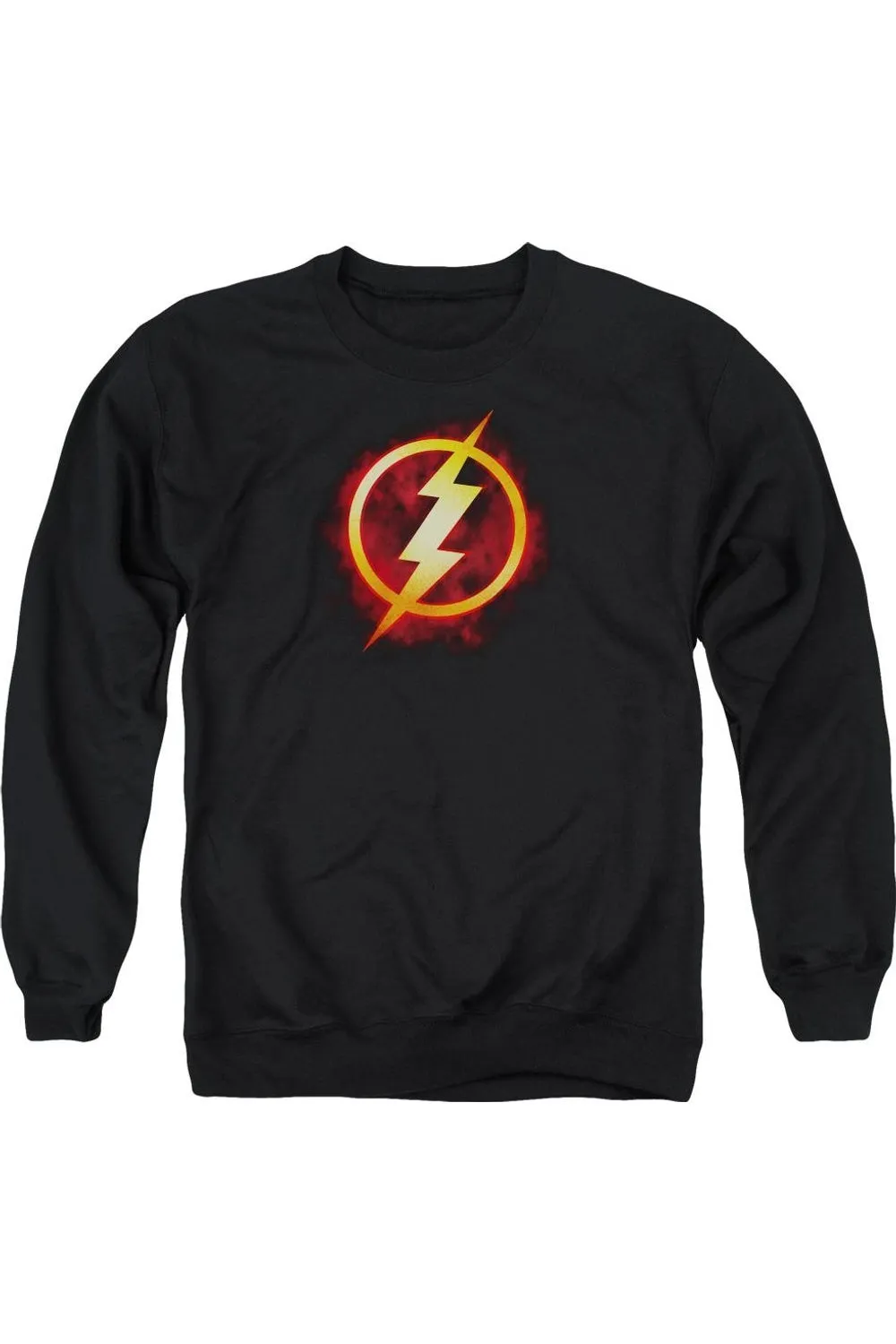Justice League of America Flash Title Adult Crewneck Sweatshirt