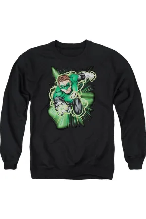 Justice League of America Green Lantern Energy Adult Crewneck Sweatshirt