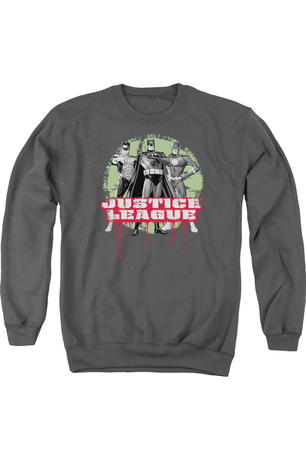 Justice League of America Justice League of America Trio Adult Crewneck Sweatshirt