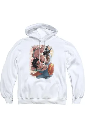 Justice League of America Love Birds Adult Pull Over Hoodie / Hooded Sweatshirt