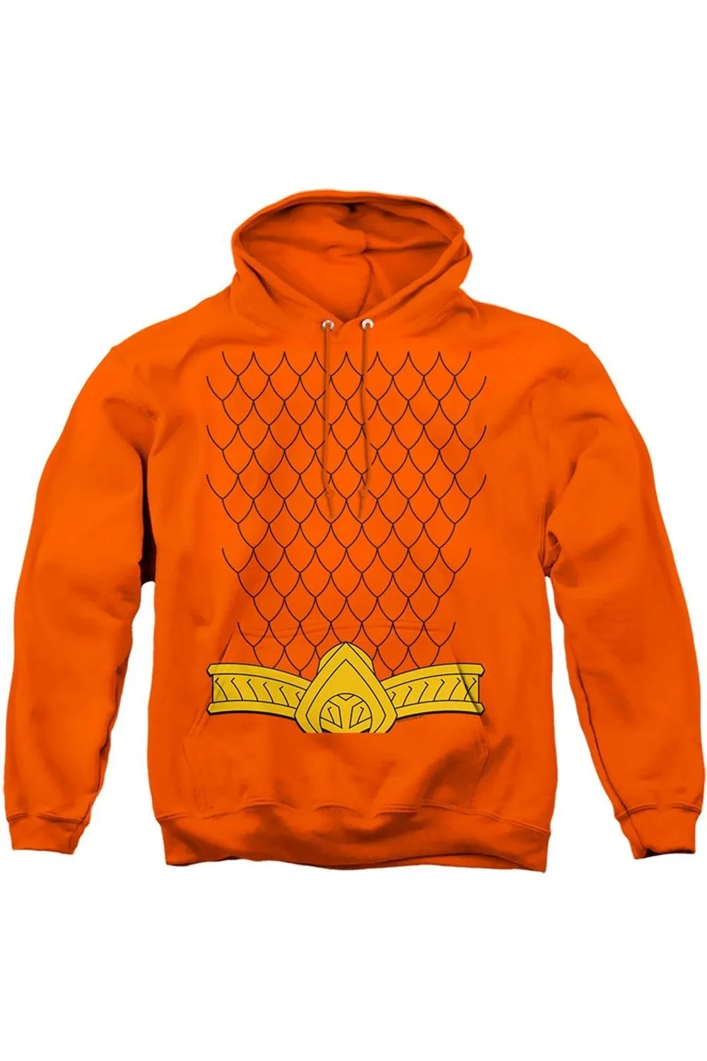 Justice League of America New Aquaman Uniform Adult Pull Over Hoodie / Hooded Sweatshirt