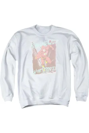 Justice League of America Running Wild Adult Crewneck Sweatshirt
