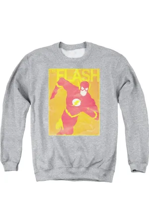 Justice League of America Simple Flash Poster Adult Crewneck Sweatshirt