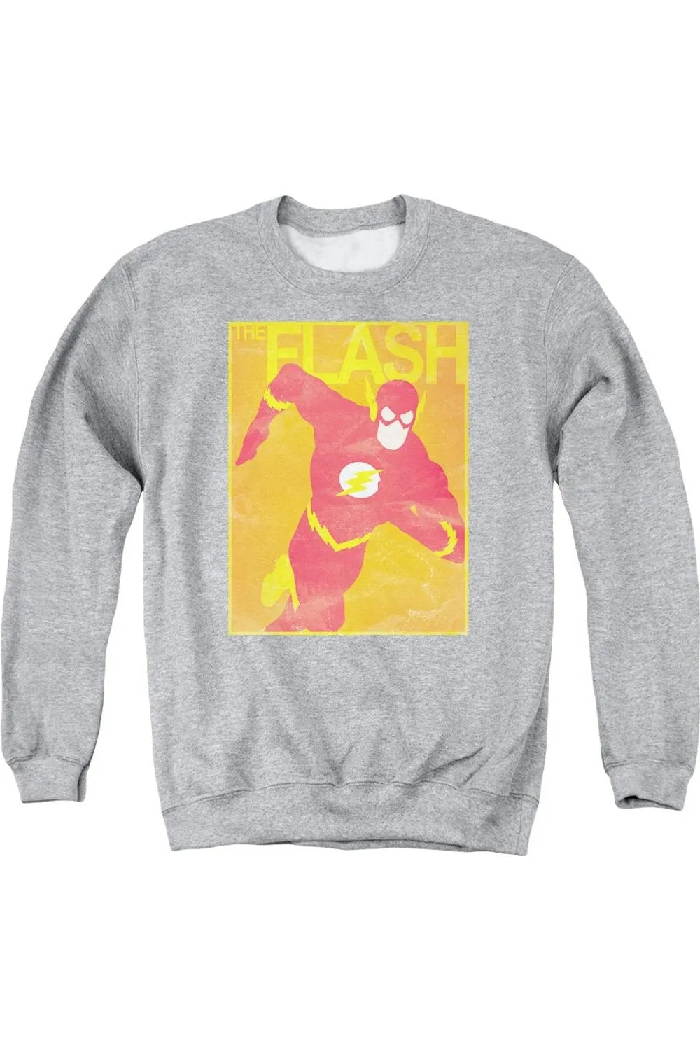Justice League of America Simple Flash Poster Adult Crewneck Sweatshirt