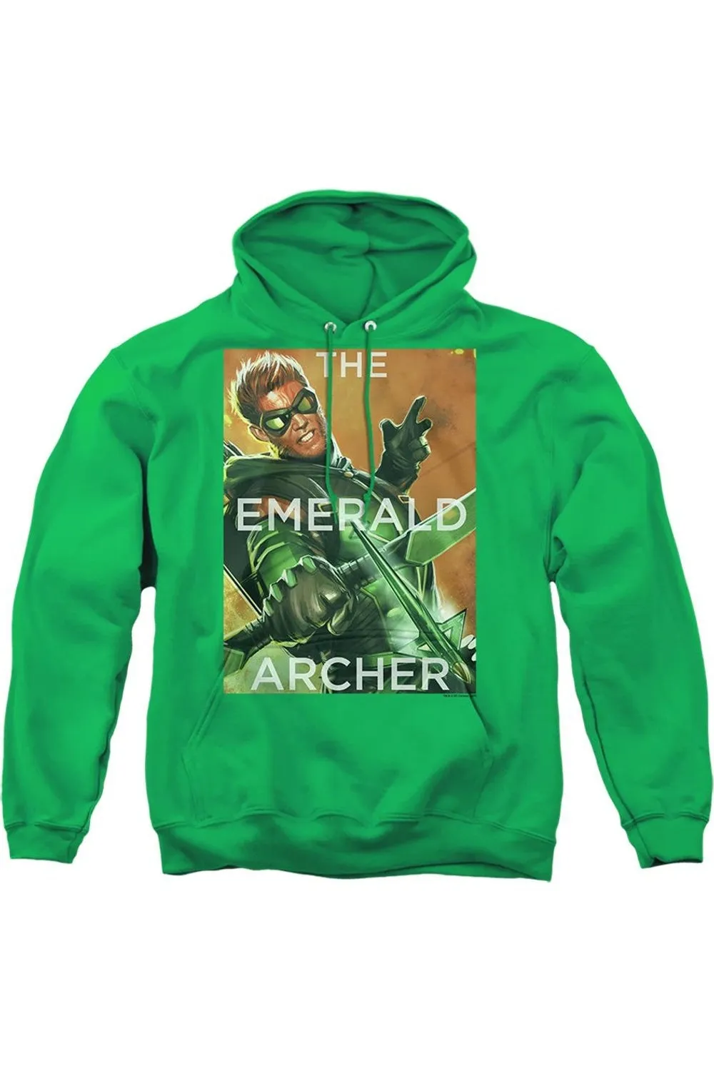 Justice League of America Trigger Adult Pull Over Hoodie / Hooded Sweatshirt