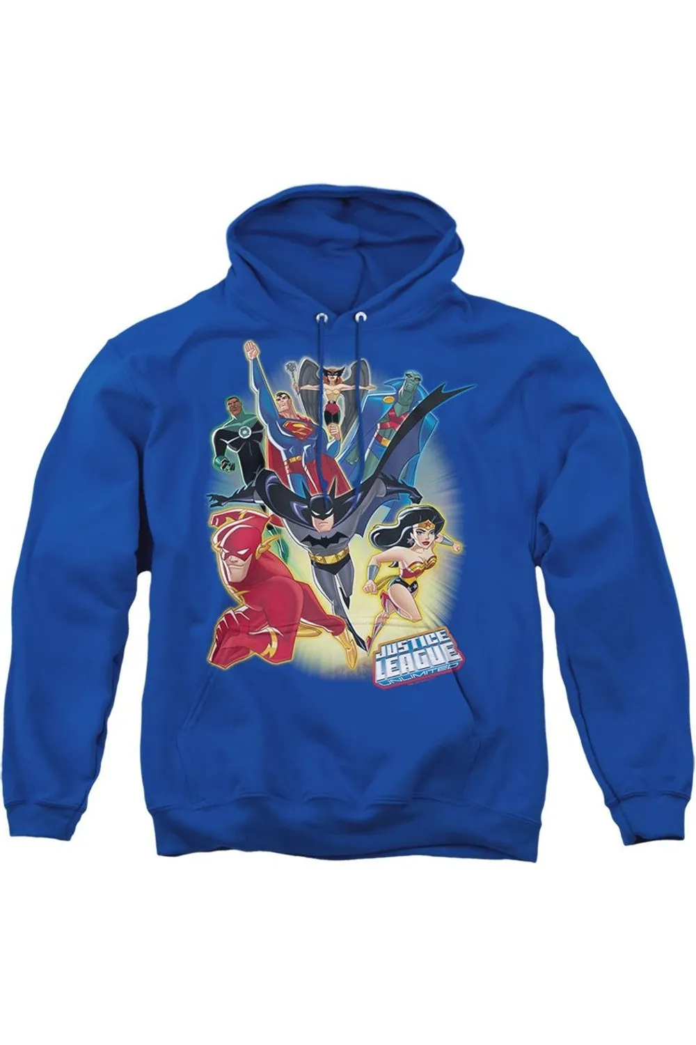 Justice League of America Unlimited Adult Pull Over Hoodie / Hooded Sweatshirt