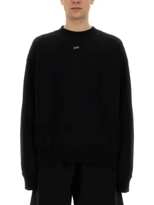 Logo-Embroidered Black Sweatshirt