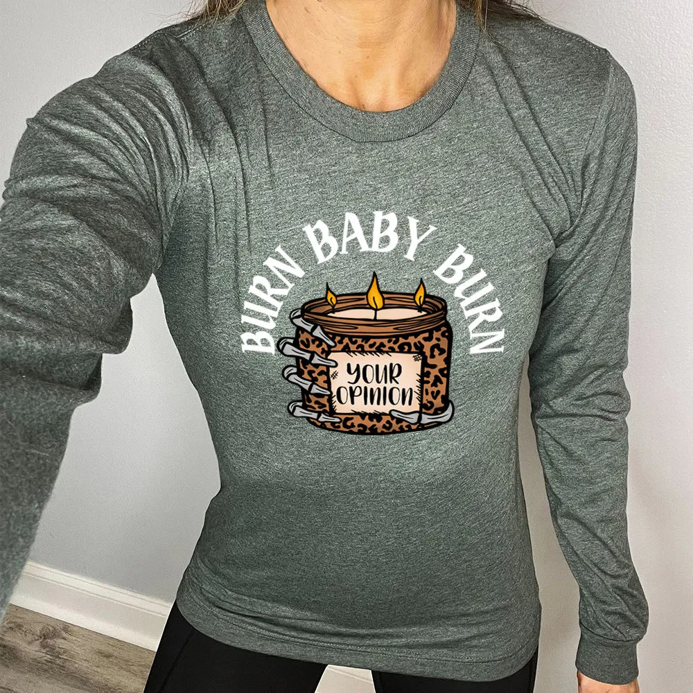 Long Sleeve Tee | Burn Baby Burn