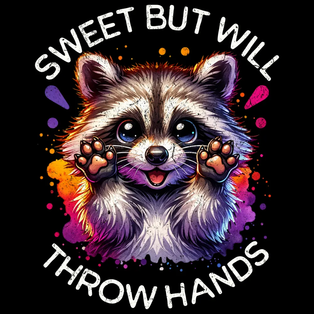 Long Sleeve Tee | Sweet But Will Throw Hands