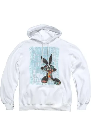 Looney Tunes Graffiti Rabbit Adult Pull Over Hoodie / Hooded Sweatshirt