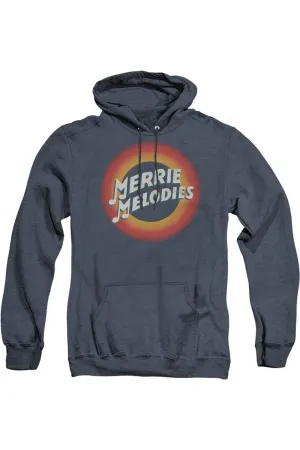 Looney Tunes Merrie Logo Adult Heather Hoodie / Hooded Sweatshirt