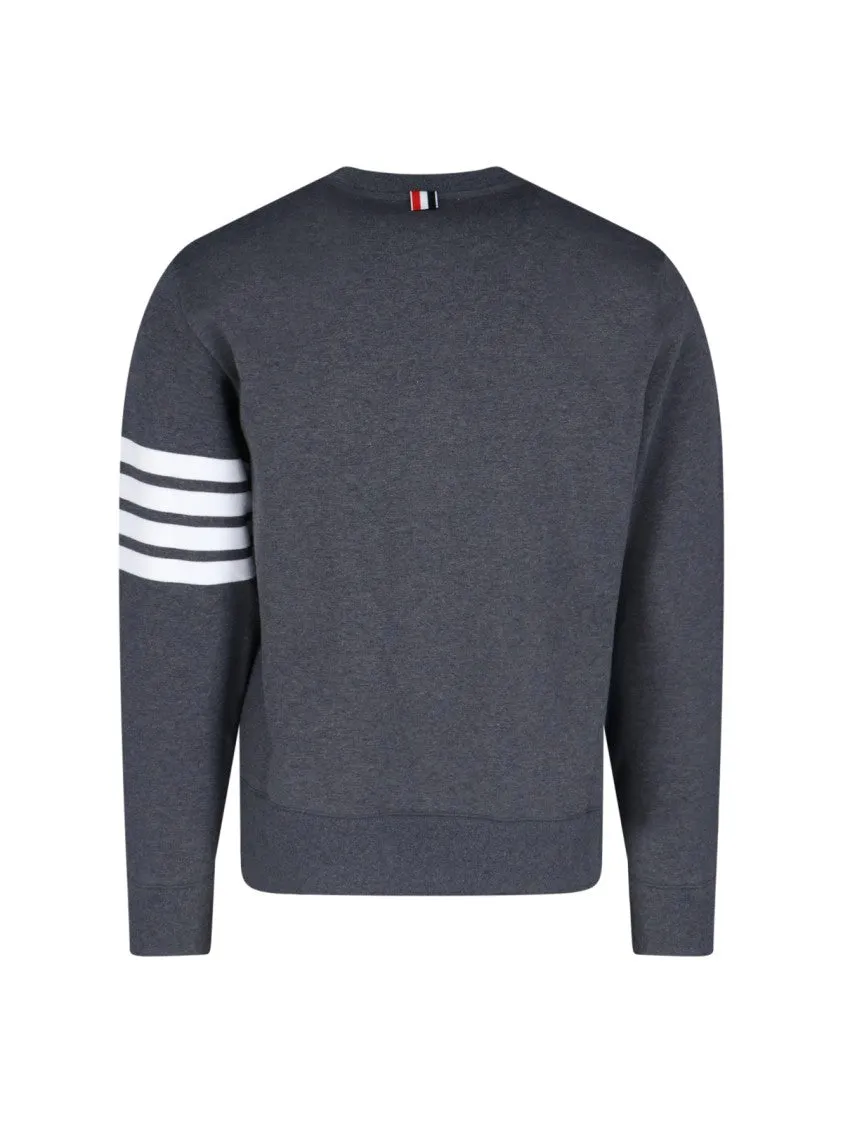 'Loopback 4-Bar' Sweatshirt  Dark Grey