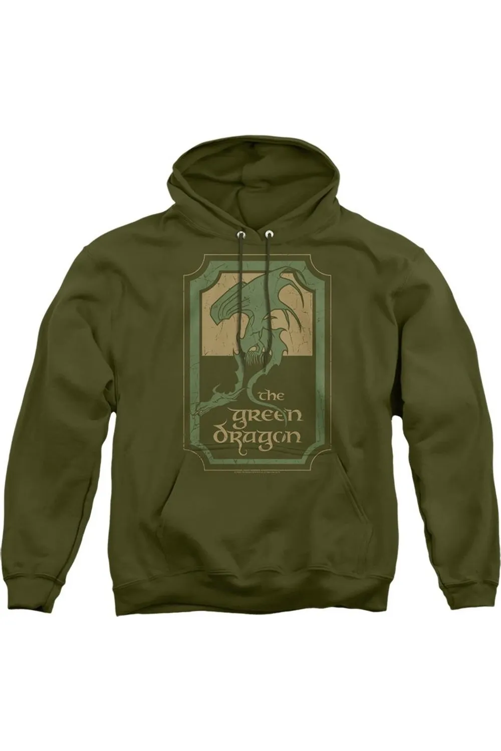Lord Of The Rings Green Dragon Tavern Adult Pull Over Hoodie / Hooded Sweatshirt