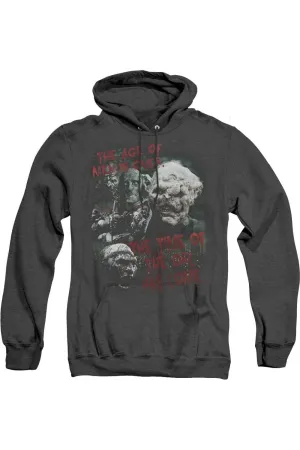 Lord Of The Rings Time Of The Orc Adult Heather Hoodie / Hooded Sweatshirt