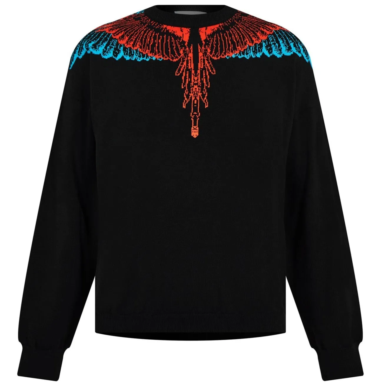 Marcelo Burlon Black Wings Knit Crewneck